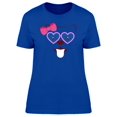 thumbnail image 1 of Puppy Tongue Out With Bowtie T-Shirt Women -Image by Shutterstock, Female XX-Large, 1 of 2