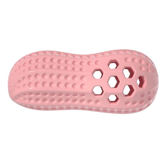 Puppy Toys Ergonomic Peanut Shaped Massage Ball with Textured Surface and Hollow Hexagonal Openings for Muscle Relaxation and Relief Soft Plush Toy for Dogs with Chew Guard Technology for Stronger &