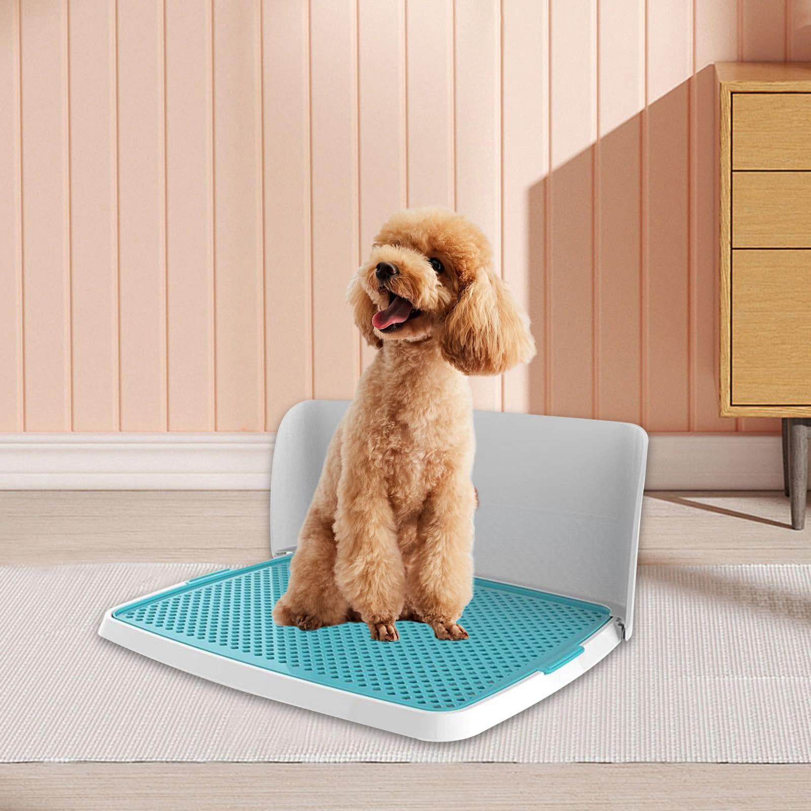 Puppy Training Toilet Collapsible Dog Potty Tray Anti Splashing for Bathroom Blue 48x36x21cm Walmart