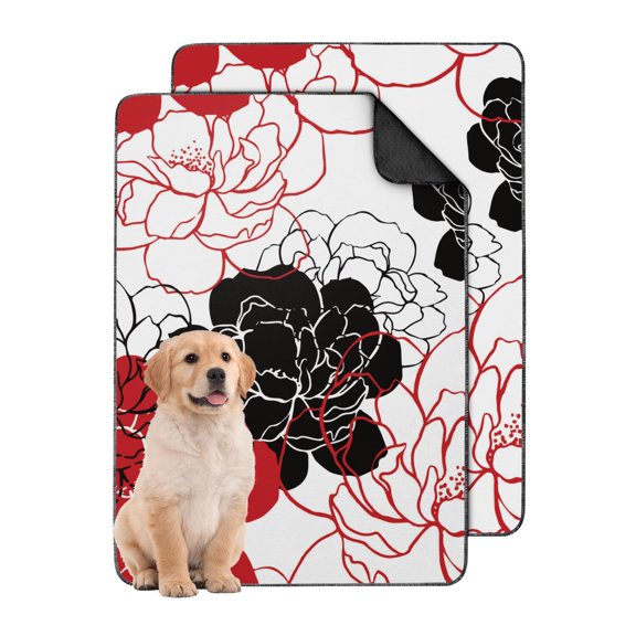 Puppy Wee Pads Washable 24x35 Inch 2-Pack, Reusable Dog Pee Pads with Maximum Absorbency and Leak-Protection, For Indoor Pet Care and Accident Management