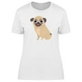 thumbnail image 1 of Puppy With Tongue Out Doodle T-Shirt Women -Image by Shutterstock, Female Large, 1 of 2