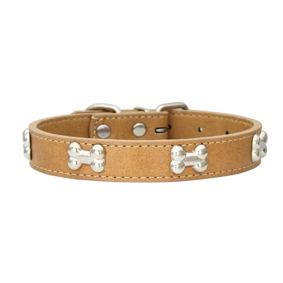 Puppy and Dog Lux Collars METAL BONE COLLAR
