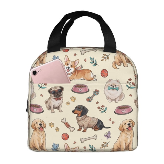 Puppy dogs Lunch Box for Women Men Insulated Lunch Bag Women Cute Lunch Bags for Women Adults Cooler Tote Bag for Work Picnic Gifts