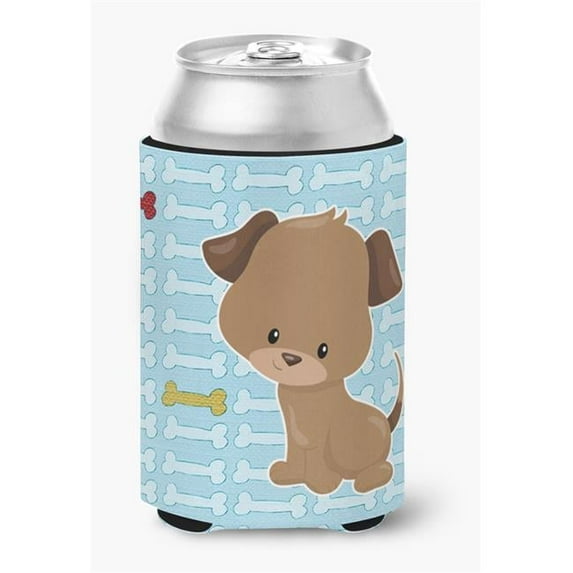 Puppy on Blue Bones Can or Bottle Hugger