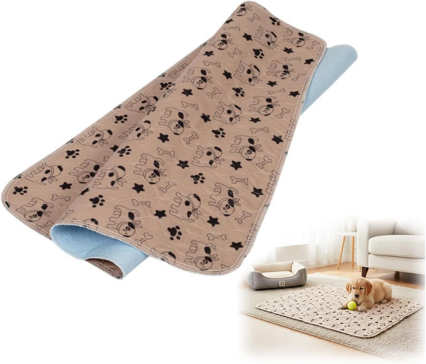 Puppy pad Pee Pads for Dogs, 2026 Upgraded Washable Puppy Pad with Pheromones, Puppy Pad Pee Pad - Leak & Odor Proof, Non-Slip Base, Easy to Clean & Reusable