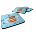 thumbnail image 1 of Puppy taking a bath Foam Coaster Set of 4, 1 of 3