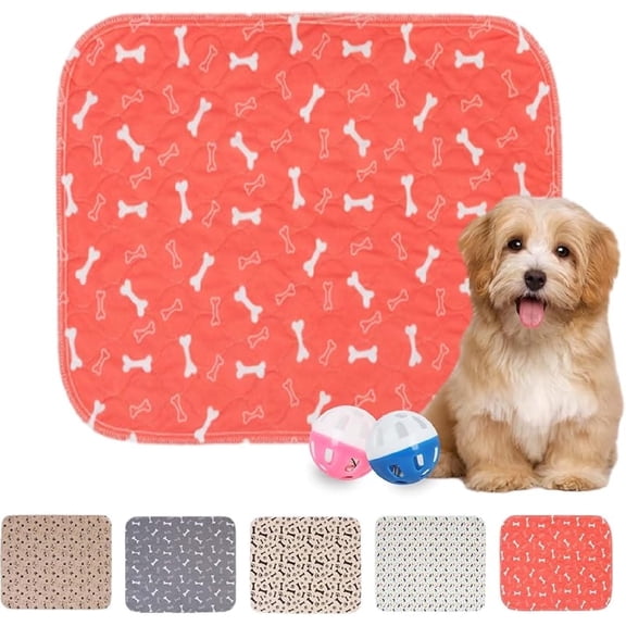 PuppyPad Pee Pads, Reusable Puppy Pads with Pheromones, Washable Pee Pads for Dogs & Cats, Durable Leak-Proof & Anti-Slip Pet Training Pads for Home & Travel (E, Large)