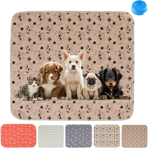 PuppyPad Pheromone Pee Pads for Dogs, 2026 New Washable Reusable Puppy Training Pads, Leak Protection, Odor Control Anti-Slip Base for Pet Home & Travel (Dark Brown, S: 40 x 60cm / 15.7 x 23.6 in)