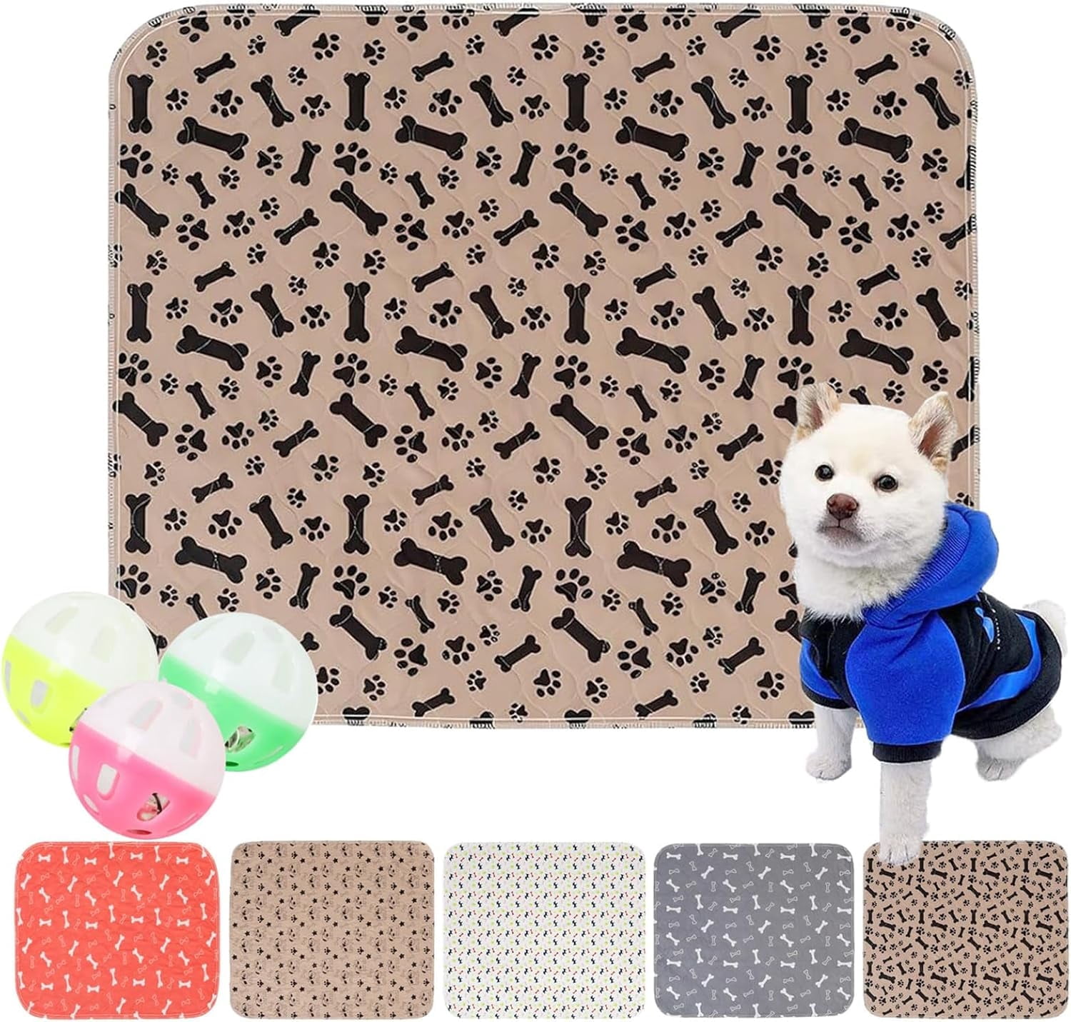 Pee Pads - The Last Pee Pad You'll Get, Washable for Dogs & Cats, Leak-Proof & Anti-Slip Pet Training Pads for Home & Travel  (C, L)