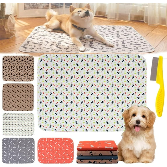 Puppypad - The Durable, Leak-Proof Pee Pad, Puppypad with Pheromones, Puppy Pad - Rip-Proof, Eco-Friendly, Easy to Clean & Reuse,for All Dogs (D, 12"×12")