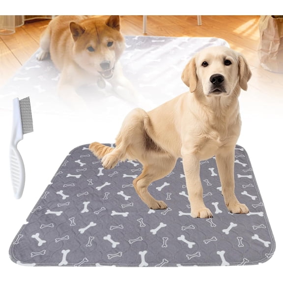 Puppypad Pee Pads, Puppypad with Pheromones, The Last Pee Pad You'll Get Absorbent Reusable, Pet Whelping Pad, Non-Slip Puppy Pad Pee Pads for Small Medium and Large Dogs (gray-1pc, 31.5*35.4in)