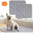 thumbnail image 1 of Puppypad Pee Pads with Pheromones, Reusable and Washable Puppy Pads, Leak-Proof Pet Training Pads for Dogs Indoor Use (Gray*2, M-28X32), 1 of 7