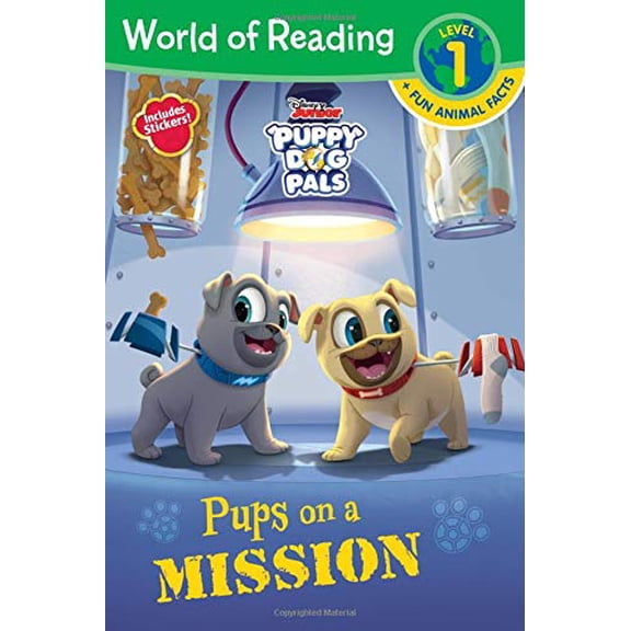Pre-Owned World of Reading: Puppy Dog Pals: Pups on a Mission-Level 1 Reader Plus Fun Facts (Paperback) 1368020445 9781368020442