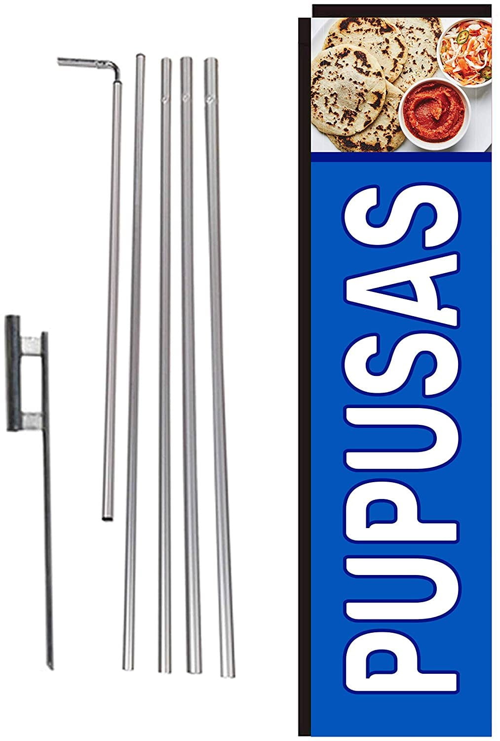 FSFLAG Coffee Feather Flag With Flag Pole Kit And Ground Spike, 8.2FT