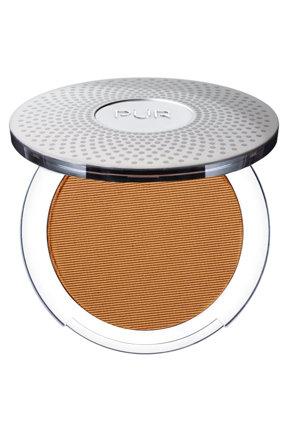 PÜR MINERALS 4-in-1 Pressed Mineral Makeup SPF 15 Powder Foundation with Concealer & Finishing Powder - Medium to Full Coverage- Cruelty-Free & Vegan Friendly, 0.28 Ounce Golden Dark/DG3