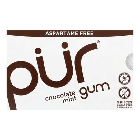 Pur: Chocolate Mint Gum, 9 Pc