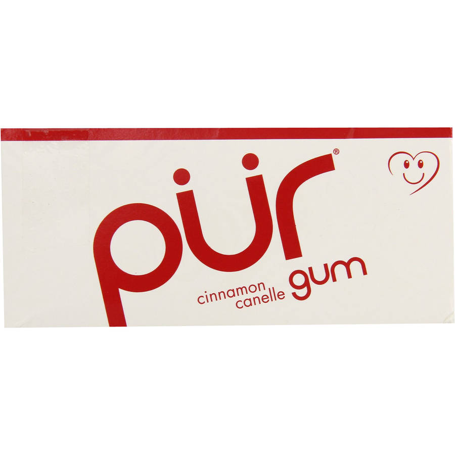 Pur Cinnamon Gum, 9 count, 12.6g, (Pack of 4)
