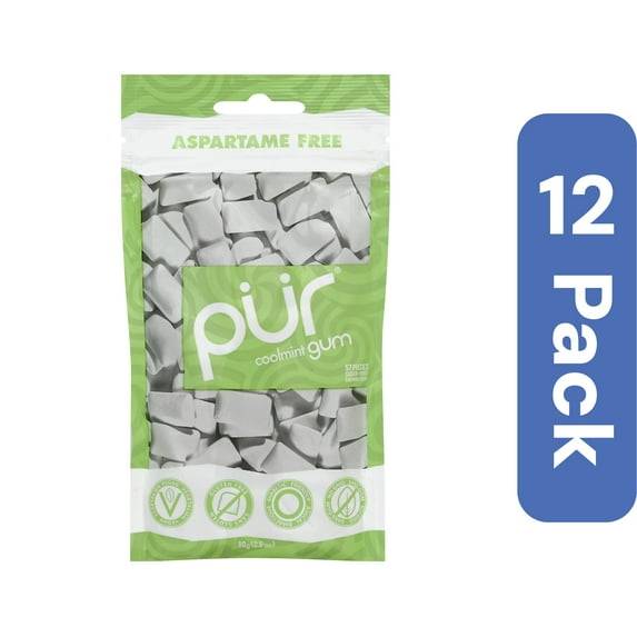 Pur Gum Cool Mint 55 Pieces 2.72 oz (Pack Of 12)