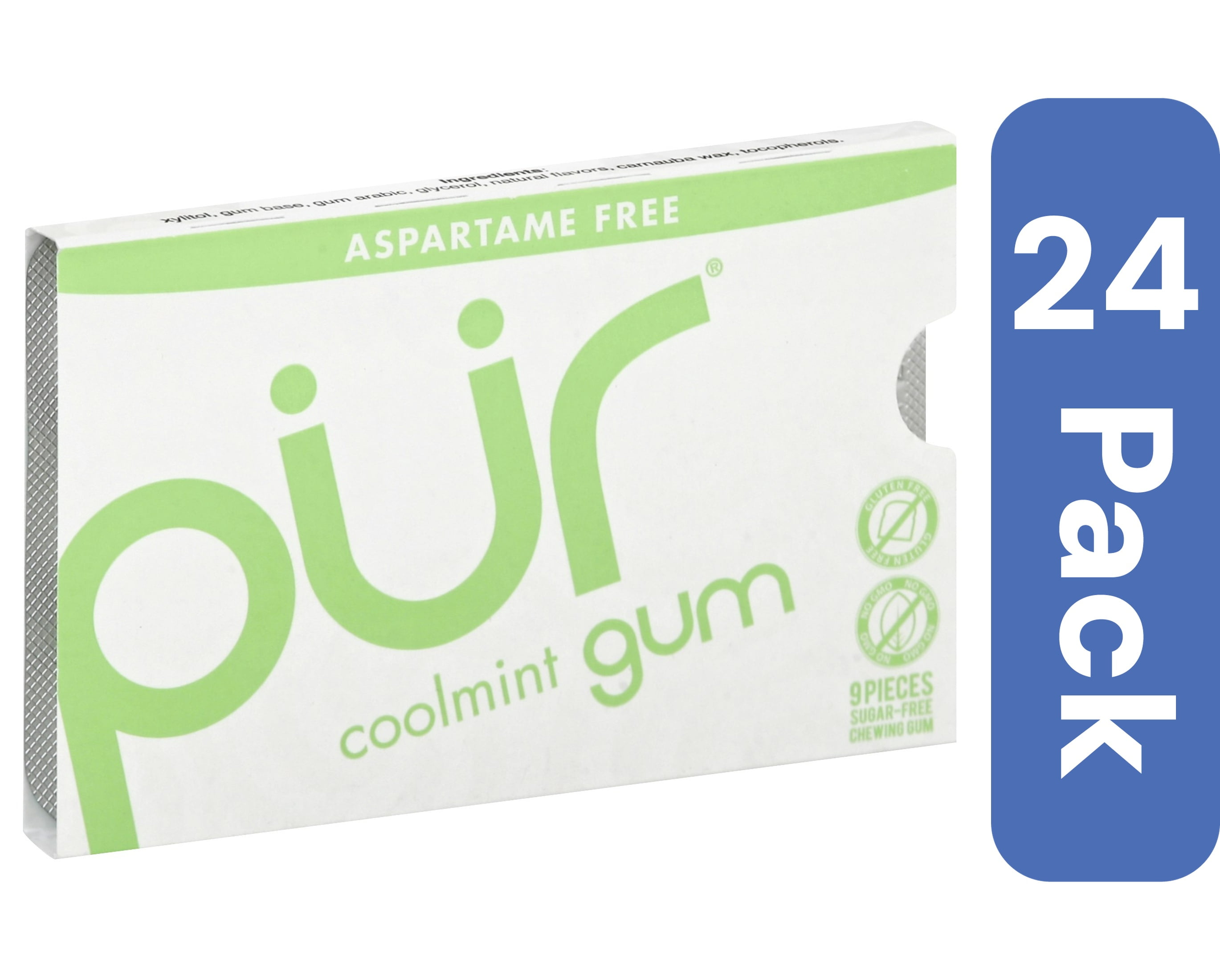 Pur Gum Cool Mint 9 Pieces (Pack Of 24)