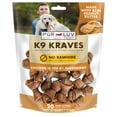 Pur Luv Dog Treats, K9 HYZ01 Kraves Rawhide Free Bone Dog Treat, Peanut