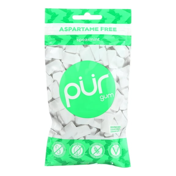 Pur Peppermint Gum - Case of 12 - 2.72 OZ