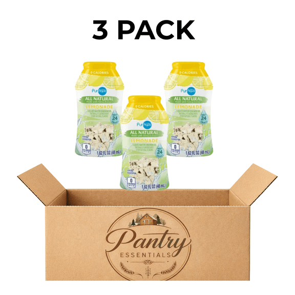 PurAqua All Natural Lemonade Liquid Water Enhancer 1.62 fl oz,3 Pack