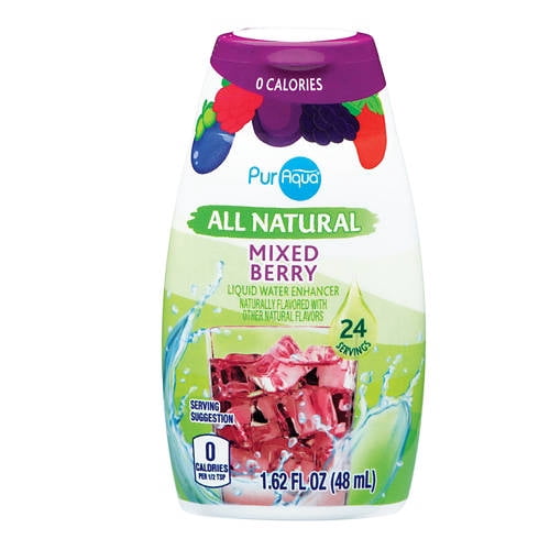 PurAqua All Natural Liquid Water Enhancer Mixed Berry 24 pack, 1.62