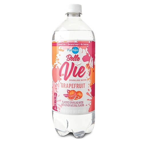 PurAqua Grapefruit Sparkling Flavored Water, 33.8 fl oz
