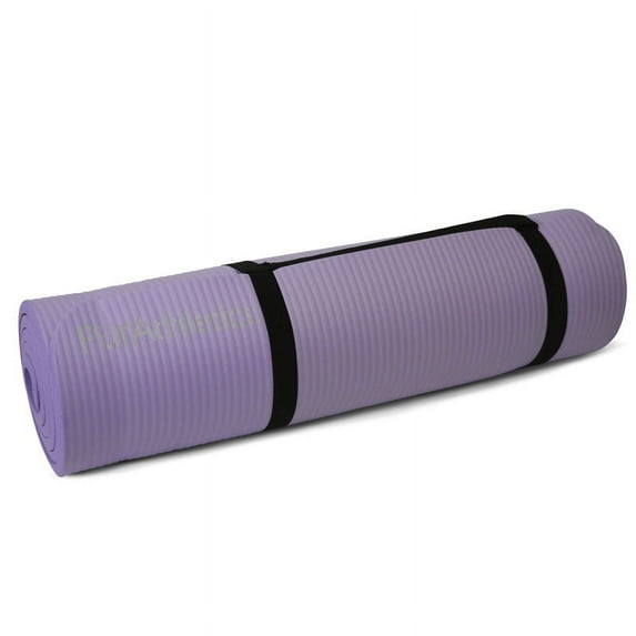 PurAthletics Exercise and Pilates 1/2" Mat Purple