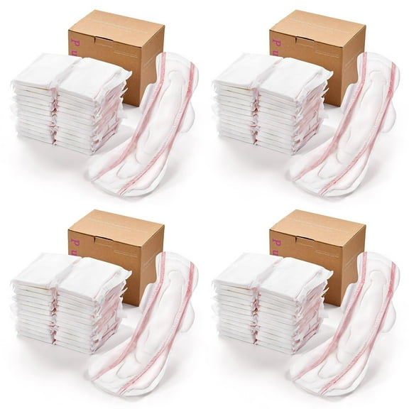 PurComfy Premium Postpartum Pads for Women, Extra Long Heavy After-Birth Incontinence Pads, Maximum Absorbency Leak-Proof Bladder Protection Sensitive Skin Ultra Soft Winged Maternity Pads, 96ct