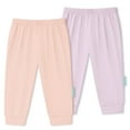 thumbnail image 1 of PurComfy Supersoft Baby Pants, 2-Pack Premium Bamboo Viscose Jogger Pants, Elastic Waist, Unisex 0-24 Months, 1 of 9
