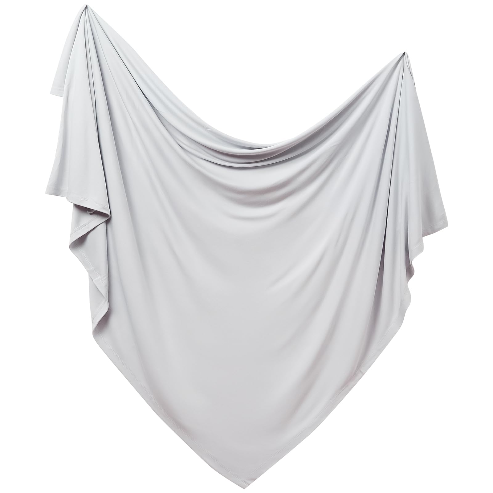 PurComfy Supersoft Swaddle Blanket, Premium Bamboo Viscose Baby swaddling Blankets, Lightweight & Breathable Swaddle Blankets for Boys and Girls, 47” x 47”, Neutral Baby Essentials