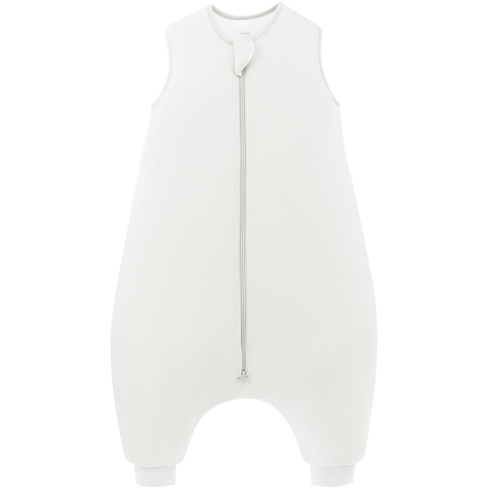 PurComfy Supersoft Toddler Sleep Sack With Feet 1.0 Tog, Premium Bamboo Viscose Sleep Sacks With Legs 2-Way Zipper Sleep Bag Walker 2T-4T, Cream
