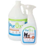 PurOxy Outdoor Cleaner & Pet Odor Eliminator Bundle - 32oz Trigger Spray Bottle + 1 Gallon Refill