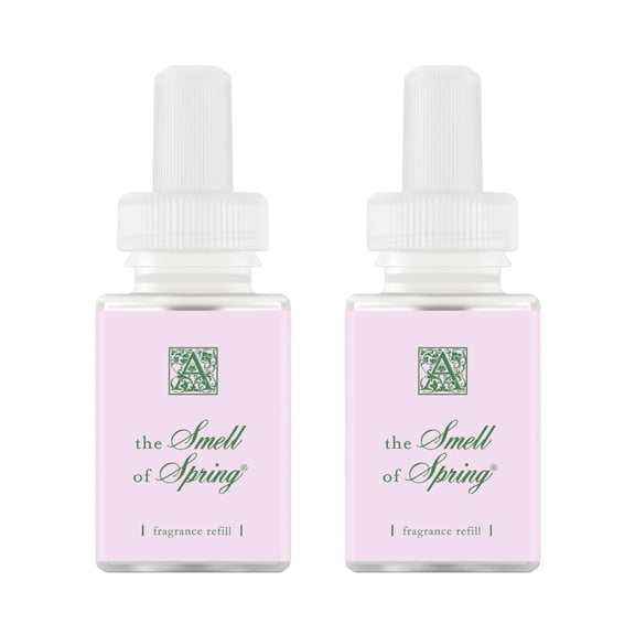 Pura & Aromatique Collab Home Scent Refill - Smart Home Air Diffuser Fragrance - Up to 120 Hours of Luxury Fragrance per Device Refill Vial - Eco-Friendly Room Fragrance - 2 Pack, Smell of Spring