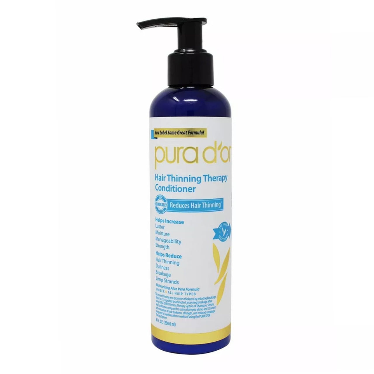 Pura D Or Hair Thinning Therapy Conditioner, 8 Oz..