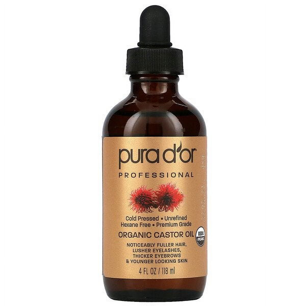 PURA D'OR Organic Fractionated Coconut Oil (16oz) USDA Certified