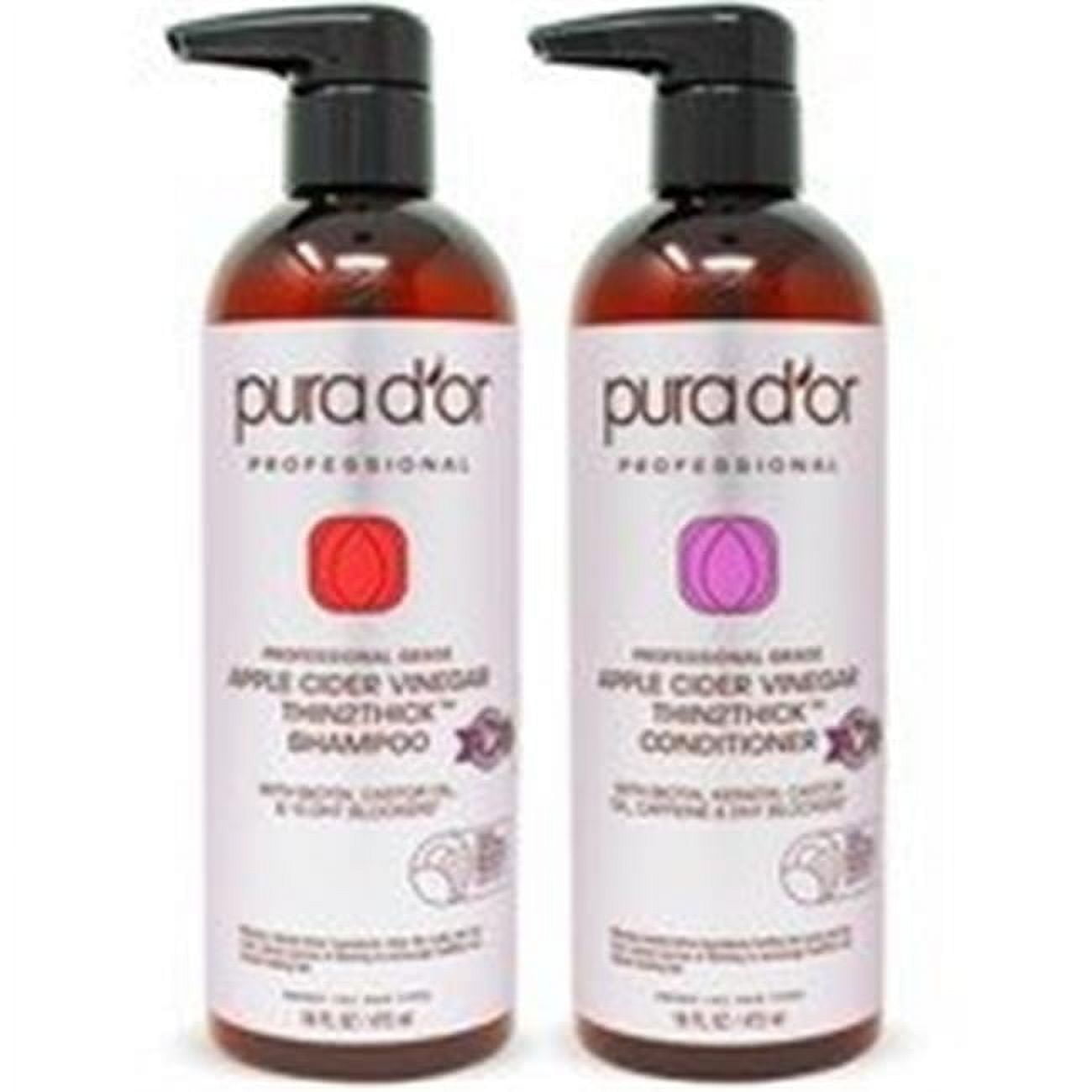 Pura DOr 8859 Apple Cider Vinegar Biotin Shampoo & Conditioner Sulfate Free Set