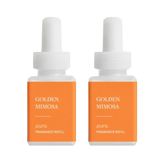 Pura - Fragrance for Smart Home Air Diffusers - Room Freshener - Aromatherapy Scents for Bedrooms & Living Rooms - Odor Eliminator - 2 Pack - Golden Mimosa
