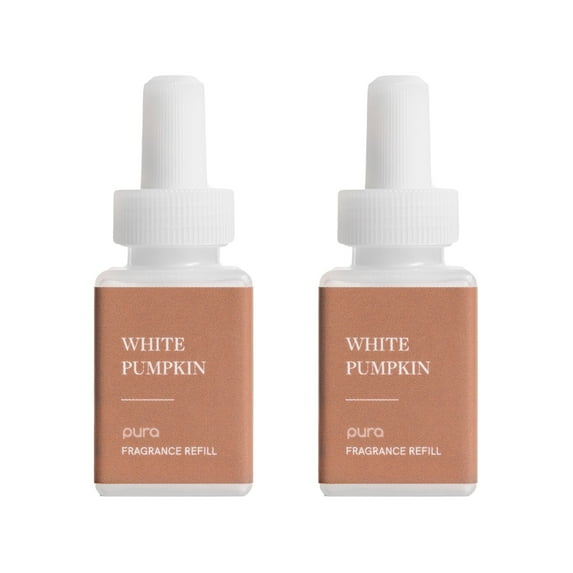 Pura Smart Home Air Diffuser Fragrance - Smart Home Scent Refill - Up to 120-Hours of Premium Fragrance per Refill - Clean Diffuser Fragrance for Home, Office & Apartment - 2 Pack, White Pumpkin