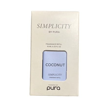 Pura - Fragrance for Smart Home Air Diffusers- Room Freshener - Scents for Bedrooms & Living Rooms - Odor Eliminator; pack of 1 - Coconut