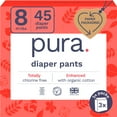 thumbnail image 1 of Pura Pull-On Diaper Pants with 360 Degree Stretchy Waistband, Size 8, 45 Count (Choose Your Size and Count), 1 of 10