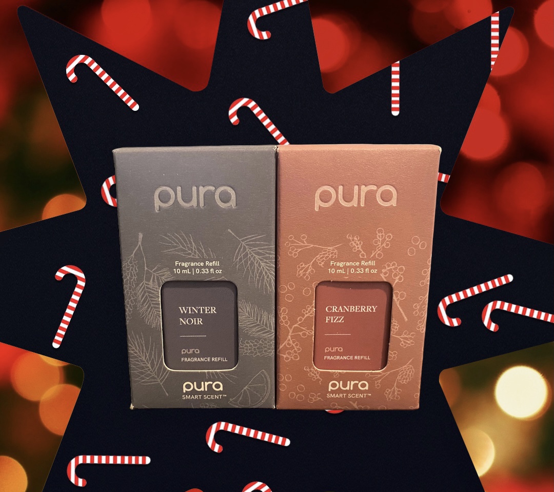 Pura Scent Refill, Christmas Scents, Cranberry Fizz & Winter Noir, 2