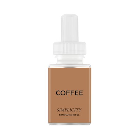 Pura and Simplicity - Smart Home Air Diffuser Fragrance - Home Scent Refill - up to 120-Hours of Premium Fragrance per Vial - Clean & Safe Diffuser Fragrance - 2 Pack - Coffee