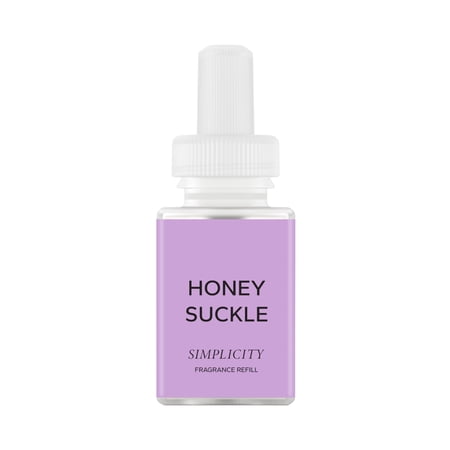 Pura & Simplicity Home Scent Refill - Smart Air Diffuser - Long-Lasting Luxury Fragrance per Refill - Home Essential - Clean & Safe Diffuser Fragrance - 2 Pack, Honeysuckle