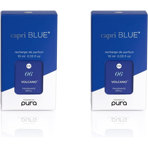 Pura Smart Home Plug-in Diffuser Refills  Includes 2 Pura Refills for Plug In Diffusers for Home - Long Lasting Luxury Scents - Volcano (Pack of 2)