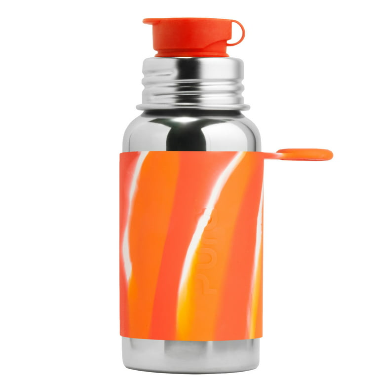 Pura 18 oz / 550 ml Stainless Steel Kids Sport Bottle with Silicone Sport  Flip Cap & Sleeve (Plastic…See more Pura 18 oz / 550 ml Stainless Steel  Kids