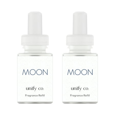Pura & Unify Co. Home Scent Refill - Smart Air Diffuser - Long-Lasting Luxury Fragrance per Refill - Home Essential - Clean & Safe Diffuser Fragrance - 2 Pack, Moon