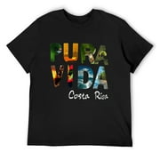 Pura Vida Costa Rica Men Kids Friend Gift Souvenir T-Shirt Black Small