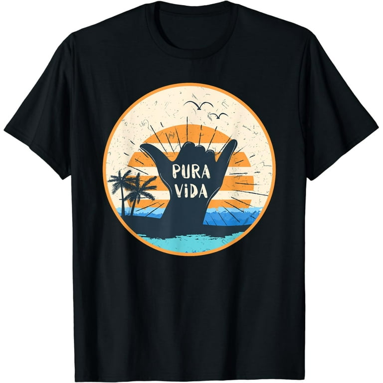 Pura Vida Costa Rica Shaka Sign Surfing Surfer Gift T-Shirt Pura Vida Costa Rica Shaka Sign Surfing Surfer Gift T-Shirt